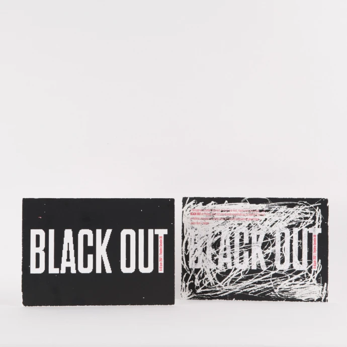 Black out | jeu de 7 cartes postales