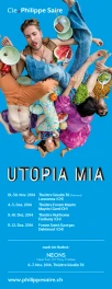 Compagnie Philippe Saire, Utopia Mia | annonce, 116x300mm