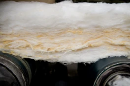 La laine de verre au début e la chaîne de production